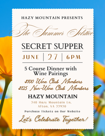 The Summer Solstice Secret Supper