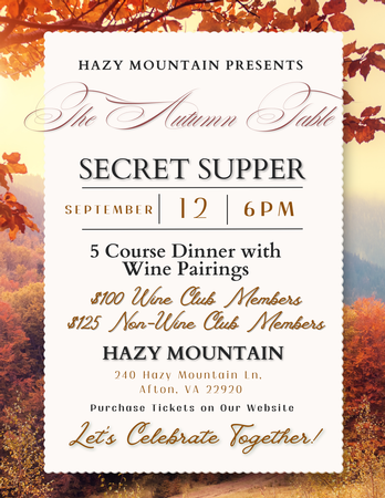 The Autumn Table Secret Supper